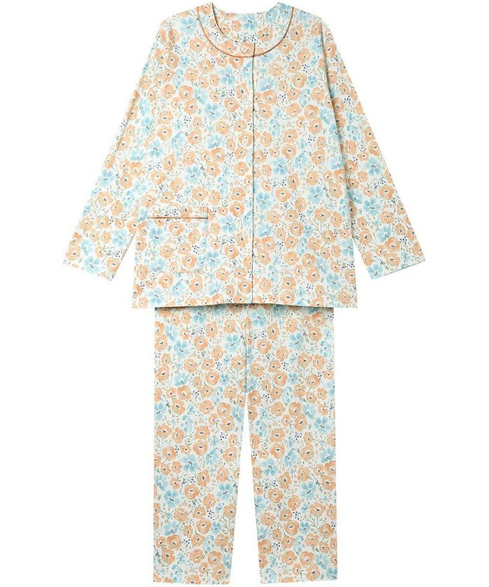 【ウィング/Wing】のパジャマ 綿100%(本体) スムース素材 長袖 長ズボン レディース EP6018 ウイング/ワコール インテリア・キッズ・メンズ・レディースファッション・服の通販 founy(ファニー) https://founy.com/ ファッション Fashion レディースファッション Fashion for Women トップス・カットソー Cut & Sew Tops センター Center, Center Line なめらか Smooth, Silky Texture 長袖 Long Sleeve, Full Sleeve パジャマ Pajamas, Sleepwear プリント Print, Printed Pattern ボトム Bottoms, Lower Wear モチーフ Motif, Design Theme |ID: prp329100004858473 ipo3291000000035910598