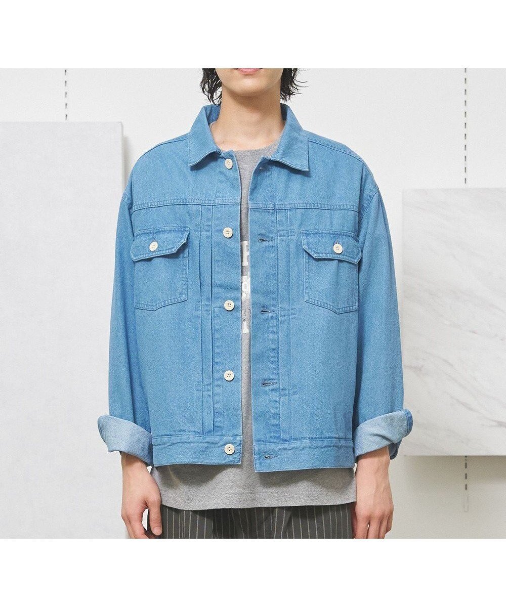 【ジェイプレスヨークストリート/J.PRESS YORK STREET】の【UNISEX】UNIVERSAL OVERALL × YORK STREET デニムジャケット 人気、トレンドファッション・服の通販 founy(ファニー) 　ファッション　Fashion　レディースファッション　Fashion for Women　アウター　Coat / Outerwear Collection　レディースジャケット・軽アウター　Jackets　デニムジャケット / カジュアルアウター　Denim Jackets　インナー　Innerwear　春　Spring　ショルダー　Shoulder, Shoulder Strap　ジャケット　Jacket, Outerwear　ジーンズ　Jeans, Denim Pants　スウェット / スエット　Sweatshirt, Sweatwear　デニム　Denim, Jeans Material　ドロップ　Drop Shoulder, Dropped Style　定番　Standard, Basic Item　ポケット　Pocket, Pocket Detail　ユニセックス　Unisex, Genderless　リラックス　Relax, Relaxed Fit　ワーク　Workwear, Utility Style　S/S・春夏　SS, Spring/Summer, Warm Season　夏　Summer　 other-1|ID: prp329100004858481 ipo3291000000035910746