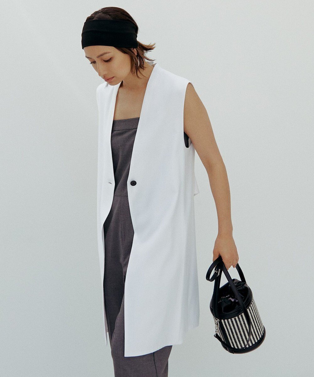 【アイシービー/iCB】の【洗える】T/Rドライリネン ジレ インテリア・キッズ・メンズ・レディースファッション・服の通販 founy(ファニー) 　ファッション　Fashion　レディースファッション　Fashion for Women　アウター　Coat / Outerwear Collection　トップス・カットソー　Cut & Sew Tops　ベスト&ジレ / 重ね着スタイル　Vests & Gilets　2024年　2024　2024春夏・S/S　Spring/Summer 2024 SS24　ストレッチ　Stretch, Stretchy Fabric　ベスト　Vest, Waistcoat　ポケット　Pocket, Pocket Detail　ミドル　Middle Length, Mid Height　リネン　Linen, Linen Fabric　夏　Summer　春　Spring　S/S・春夏　SS, Spring/Summer, Warm Season　洗える　Machine Washable　オフホワイト系|ID: prp329100004858482 ipo3291000000035910764