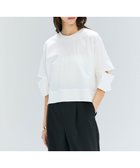 【ベイジ,/BEIGE,】の【洗える】DUOMO / コットンスリットスリーブトップス White|ID: prp329100004858489 ipo3291000000035910830