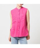 【ベイジ,/BEIGE,】のBASILE / バンドカラーシャツ 人気、トレンドファッション・服の通販 founy(ファニー) ファッション Fashion レディースファッション Fashion for Women トップス・カットソー Cut & Sew Tops シャツ・ブラウス・オフィスカジュアル Elegant Blouses & Button-Ups シンプル Simple, Minimal スタイリッシュ Stylish, Fashionable ノースリーブ Sleeveless, No-Sleeve ボトム Bottoms, Lower Wear ポケット Pocket, Pocket Detail リネン Linen, Linen Fabric 夏 Summer 春 Spring S/S・春夏 SS, Spring/Summer, Warm Season 洗える Machine Washable ビジネス 仕事 通勤 Business / Work / Commuting thumbnail Pink|ID: prp329100004858525 ipo3291000000035911504