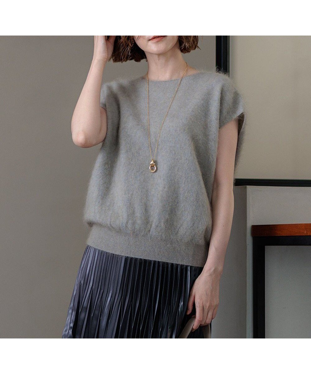 【23区/NIJYUSANKU】の【Oggi10月号掲載/洗える】カシミヤミックスファー ニット インテリア・キッズ・メンズ・レディースファッション・服の通販 founy(ファニー) 　雑誌掲載アイテム　Magazine Picks & Fashion Features　ファッション雑誌　Fashion Magazines　オッジ　Oggi　ファッション　Fashion　レディースファッション　Fashion for Women　トップス・カットソー　Cut & Sew Tops　ニット　Knit Tops & Sweaters　10月号　October Issue　2024年　2024　2024-2025秋冬・A/W　Autumn/Winter 2024–25 AW24–25　シンプル　Simple, Minimal　セーター　Sweater, Knitwear　トレンド　Trend, Trending Now　夏　Summer　洗える　Machine Washable　秋　Autumn　A/W・秋冬　Autumn/Winter　雑誌　Magazine, Fashion Magazine　モカグレー|ID: prp329100004858541 ipo3291000000035911902