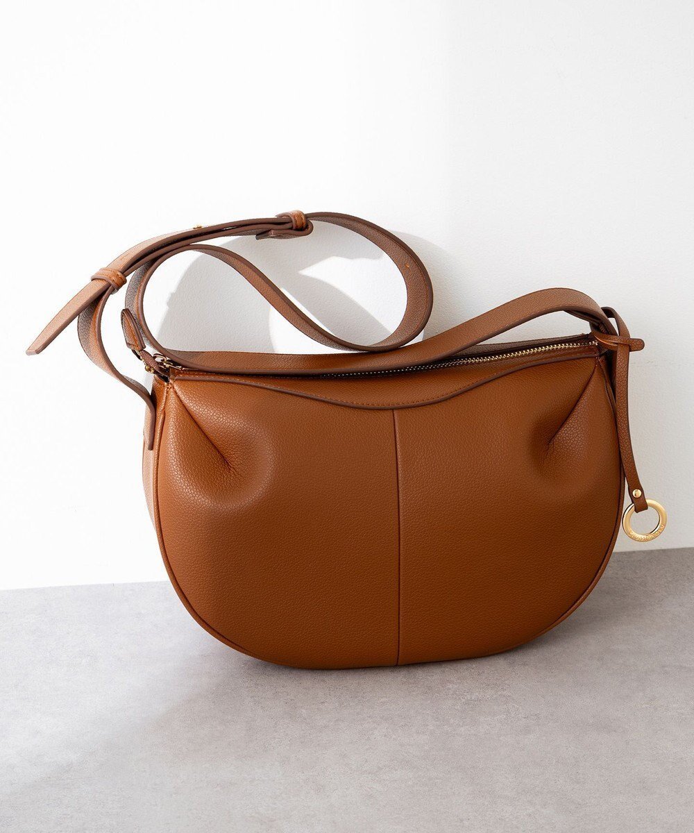 【組曲/KUMIKYOKU】のハーフムーンショルダー バッグ インテリア・キッズ・メンズ・レディースファッション・服の通販 founy(ファニー) 　ファッション　Fashion　レディースファッション　Fashion for Women　バッグ　Bags　ショルダー　Shoulder, Shoulder Strap　フェイクレザー　Faux Leather, PU Leather　エレガント 上品　Elegant　夏　Summer　旅行　Travel　春　Spring　S/S・春夏　SS, Spring/Summer, Warm Season　ブラウン系|ID: prp329100004858559 ipo3291000000035912268