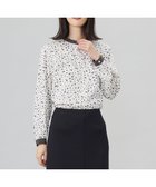 【ジェイ プレス/J.PRESS】の【洗える】スパンウェーブフラワープリント ブラウス オフ系|ID: prp329100004858571 ipo3291000000035912431