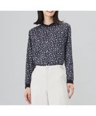 【ジェイ プレス/J.PRESS】の【洗える】スパンウェーブフラワープリント ブラウス ネイビー系|ID: prp329100004858571 ipo3291000000035912436