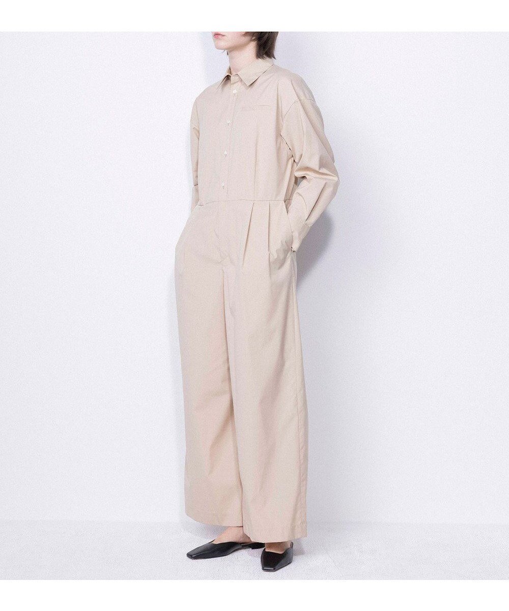 【ネイヴ/NAVE】の【ReNAVE・セットアップ可/洗える/接触冷感/UVケア】コットンポリブロード オールインワン インテリア・キッズ・メンズ・レディースファッション・服の通販 founy(ファニー) 　ファッション　Fashion　レディースファッション　Fashion for Women　ワンピース　Dresses　オールインワン・ワンピース　Dresses and Jumpsuits　サロペット&オールインワン　Dungarees & Jumpsuit Styles　春　Spring　洗える　Machine Washable　セットアップ　Set-Up, Coordinated Outfit　ポケット　Pocket, Pocket Detail　ワイド　Wide, Wide Fit　S/S・春夏　SS, Spring/Summer, Warm Season　おすすめ　Recommended / Our Picks　夏　Summer　ベージュ系|ID: prp329100004858585 ipo3291000000035912600