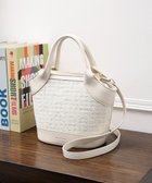 【スタイルコード/STYLE CODE】の【MERCURYDUO/マーキュリーデュオ】ミックスマテリアル ハンドバッグ アイボリー|ID: prp329100004858623 ipo3291000000035913544