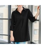 【ティアクラッセ/Tiaclasse】の【洗える】サイドボタンシャツチュニックブラウス 人気、トレンドファッション・服の通販 founy(ファニー) ファッション Fashion レディースファッション Fashion for Women トップス・カットソー Cut & Sew Tops シャツ・ブラウス・オフィスカジュアル Elegant Blouses & Button-Ups アクセサリー Fashion Accessories ウォッシャブル Machine Washable 春 Spring 洗える Machine Washable 秋 Autumn シューズ Shoes, Footwear スキッパー Skipper, Open Collar スタイリッシュ Stylish, Fashionable ストレッチ Stretch, Stretchy Fabric チュニック Tunic, Long Top デニム Denim, Jeans Material ポケット Pocket, Pocket Detail ロング Long, Long-Length S/S・春夏 SS, Spring/Summer, Warm Season 再入荷 Restock / Back in Stock 夏 Summer エレガント 上品 Elegant 新作・新入荷 New Arrivals / New In ビジネス 仕事 通勤 Business / Work / Commuting thumbnail ブラック|ID: prp329100004858703 ipo3291000000035915392