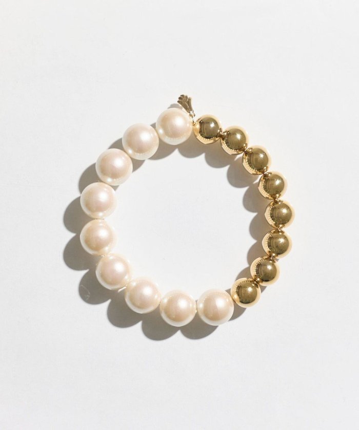 【フィービィー/phoebe】のメタルボールゴムブレスレット ゴールド インテリア・キッズ・メンズ・レディースファッション・服の通販 founy(ファニー) https://founy.com/ ファッション Fashion レディースファッション Fashion for Women ジュエリー Jewelry チェーン＆カフブレスレット Cuff & Chain Bracelets アクセサリー Fashion Accessories パール Pearl, Pearl Accent ブレスレット Bracelet, Wristband メタル Metal, Metal Parts |ID: prp329100004858719 ipo3291000000035915777