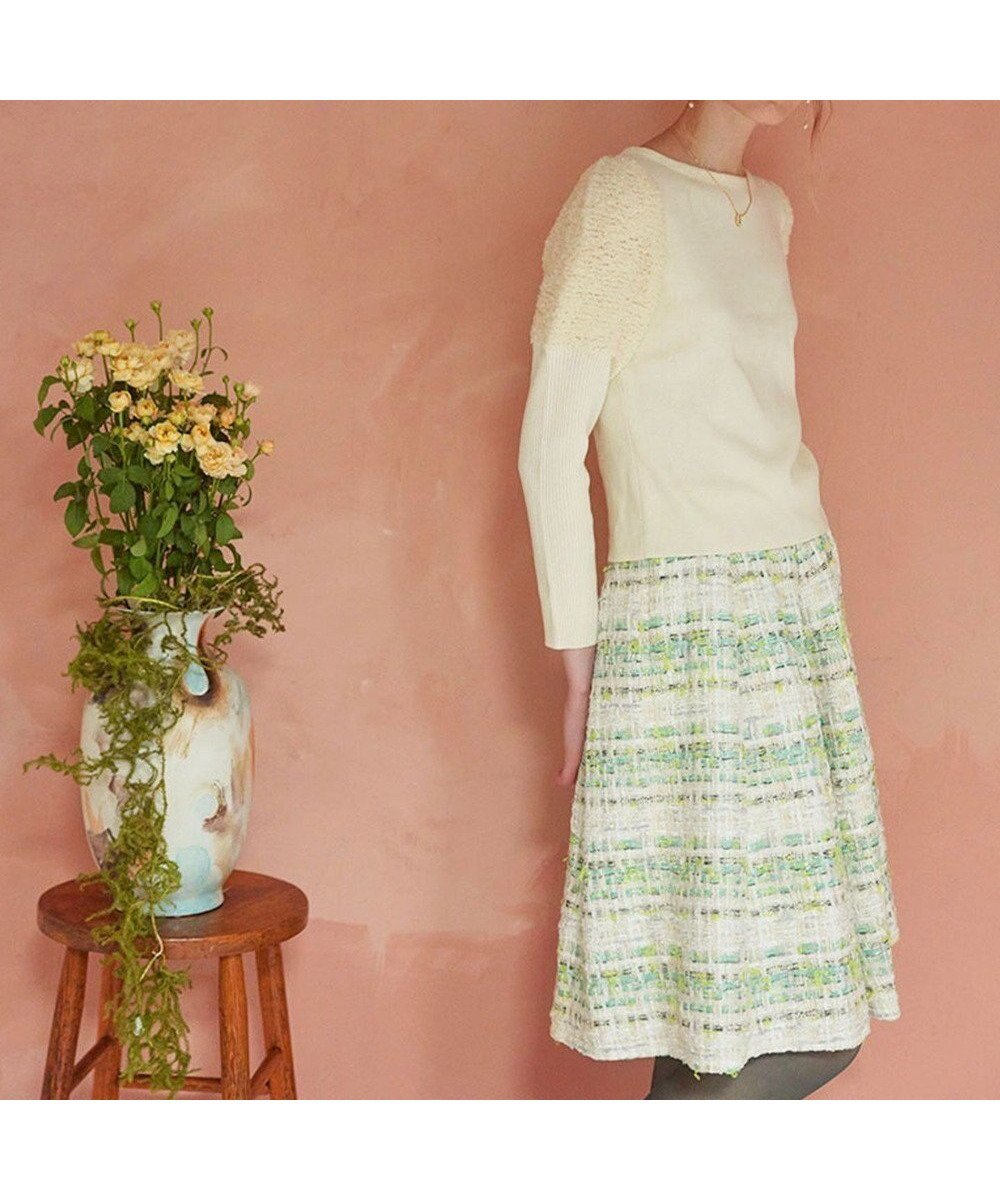 【トッカ/TOCCA】のCREAM PUFF KNIT ニットプルオーバー 人気、トレンドファッション・服の通販 founy(ファニー) ファッション Fashion レディースファッション Fashion for Women トップス・カットソー Cut & Sew Tops ニット Knit Tops & Sweaters カジュアルプルオーバー・ニットトップス Pullovers & Knit Tops / Casual Pullovers 2024年 2024 2024-2025秋冬・A/W Autumn/Winter 2024–25 AW24–25 冬 Winter / This Winter おすすめ Recommended / Our Picks シンプル Simple, Minimal セーター Sweater, Knitwear ツイード Twill, Twill Weave トレンド Trend, Trending Now A/W・秋冬 Autumn/Winter other-1|ID: prp329100004858765 ipo3291000000035916991