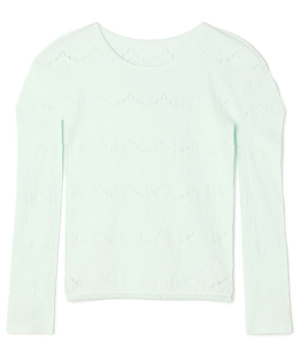 【チャコット/Chacott】のノーソーイングクルーネックトップ 人気、トレンドファッション・服の通販 founy(ファニー) 　ファッション　Fashion　レディースファッション　Fashion for Women　トップス・カットソー　Cut & Sew Tops　シアー　Sheer, See-Through　シンプル　Simple, Minimal　スカラップ　Scallop, Scalloped Edge　ストレッチ　Stretch, Stretchy Fabric　デコルテ　Décolleté, Neckline　長袖　Long Sleeve, Full Sleeve　バランス　Balance, Style Balance　バレエ　Ballet, Ballet Style　フィット　Fit, Slim Fit　ベーシック　Basic, Essential　ヨガ　Yoga, Yoga Wear　レギンス　Leggings, Stretch Pants　レーシー　Lacy, Lace-Like　レース　Lace, Lace Fabric　ワーク　Workwear, Utility Style　おすすめ　Recommended / Our Picks　エレガント 上品　Elegant　2025年　2025　2025-2026秋冬・A/W　Autumn/Winter 2025–26 AW25–26　 other-1|ID: prp329100004858803 ipo3291000000035917467