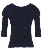 【チャコット/Chacott】のシアーレースボートネックトップ ネイビー|ID: prp329100004858804 ipo3291000000035917487