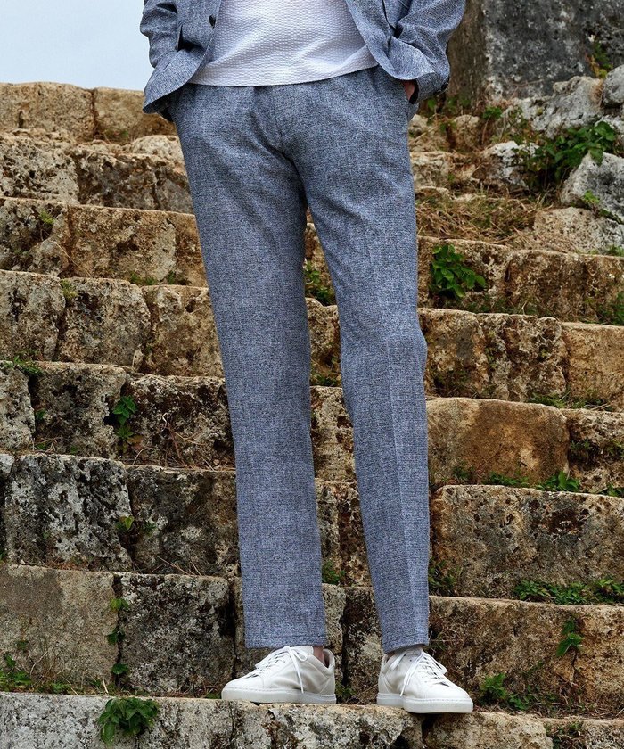 【ジョセフ アブード/JOSEPH ABBOUD / MEN】の【ウエストも伸びる/驚きの多機能性】ドライサッカー パンツ インテリア・キッズ・メンズ・レディースファッション・服の通販 founy(ファニー) https://founy.com/ ファッション Fashion メンズファッション Fashion for Men ボトムス Bottoms ウォッシャブル Machine Washable 春 Spring 抗菌 Antibacterial, Bacteria-Resistant サッカー Seersucker, Summer Fabric ストレッチ Stretch, Stretchy Fabric チェック Check, Plaid, Tartan ドレープ Drape, Draping Fabric フロント Front, Front Design プリント Print, Printed Pattern ポケット Pocket, Pocket Detail メランジ Melange, Mixed Yarn S/S・春夏 SS, Spring/Summer, Warm Season 夏 Summer |ID: prp329100004858985 ipo3291000000035927651