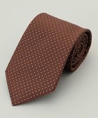 【五大陸/gotairiku / MEN】の定番【日本製】シルク ネクタイ_ピンドット ブラウン系8|ID: prp329100004858988 ipo3291000000035927710