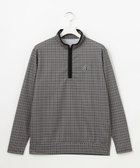 【23区 ゴルフ/23区GOLF / MEN】の【MEN】サンベールメッシュ モノグラムハーフジップ ブラック系5|ID: prp329100004858996 ipo3291000000035927838