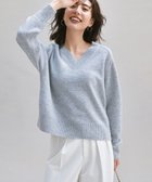 【23区/NIJYUSANKU】の【Oggi2月号掲載/洗える】ウールカシミヤ Vネック ニット ライトグレー系|ID: prp329100004859004 ipo3291000000035928034