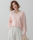【23区/NIJYUSANKU】の【Oggi2月号掲載/洗える】ウールカシミヤ Vネック ニット ピンク系|ID: prp329100004859004 ipo3291000000035928038
