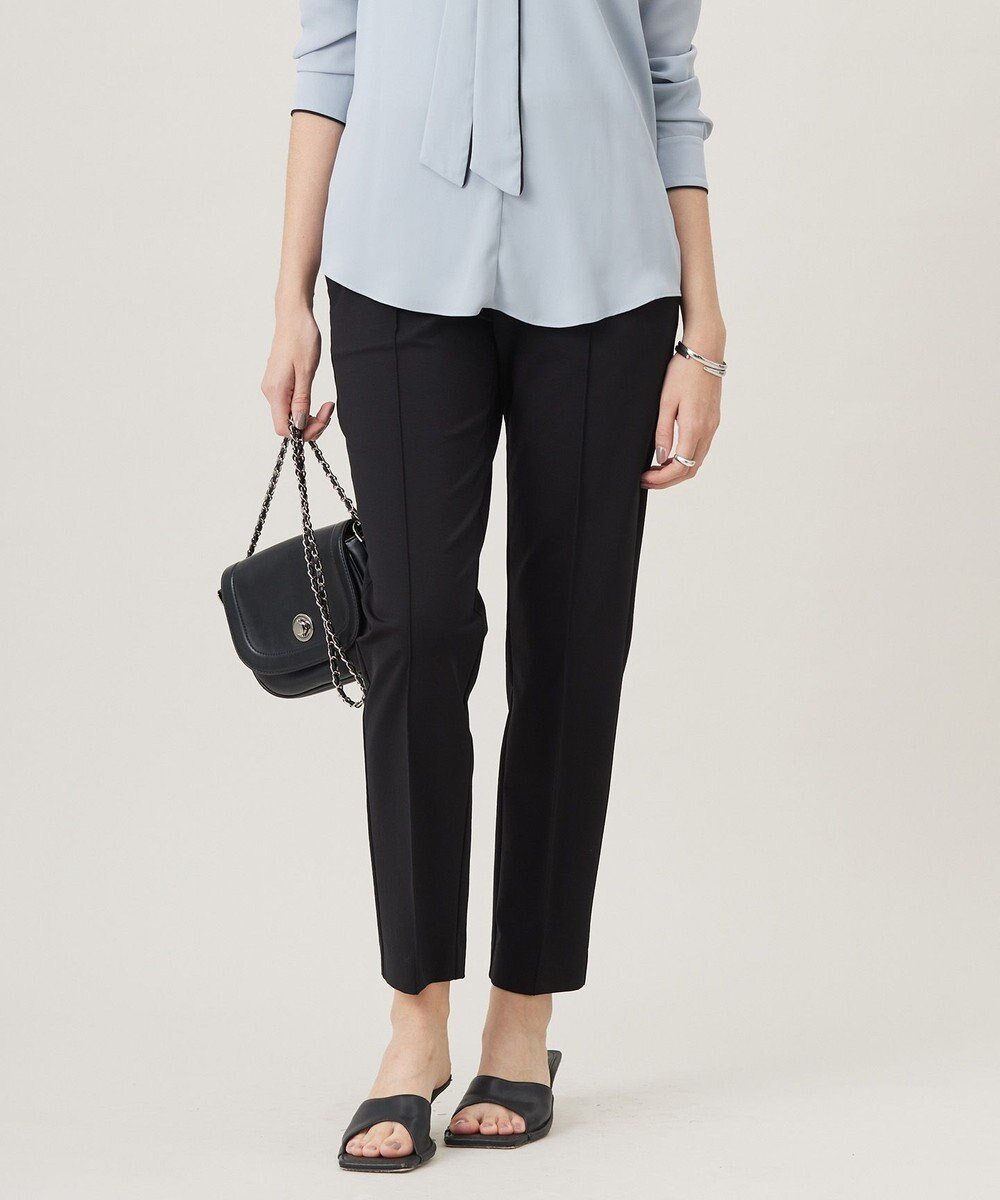 【アイシービー/iCB】の【洗える】 コットンコンプレッシャー パンツ インテリア・キッズ・メンズ・レディースファッション・服の通販 founy(ファニー) 　ファッション　Fashion　レディースファッション　Fashion for Women　パンツ　Pants & Trousers　春　Spring　洗える　Machine Washable　シルケット　Silket, Silky Cotton　ストレッチ　Stretch, Stretchy Fabric　スマート　Smart, Elegant　センター　Center, Center Line　S/S・春夏　SS, Spring/Summer, Warm Season　夏　Summer　セレモニー　Ceremony　2025年　2025　2025春夏・S/S　Spring/Summer 2025 SS25　ブラック系|ID: prp329100004859015 ipo3291000000035928307