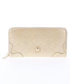 【アナスイ/ANNA SUI】のルーミー ラウンドファスナー長財布 ゴールド|ID: prp329100004859039 ipo3291000000035928818