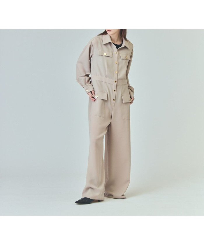 【グレース コンチネンタル/GRACE CONTINENTAL】のバックサテンオールインワン インテリア・キッズ・メンズ・レディースファッション・服の通販 founy(ファニー) https://founy.com/ ファッション Fashion レディースファッション Fashion for Women ワンピース Dresses オールインワン・ワンピース Dresses and Jumpsuits サロペット&オールインワン Dungarees & Jumpsuit Styles バッグ Bags おすすめ Recommended / Our Picks サテン Satin, Glossy Fabric ストレッチ Stretch, Stretchy Fabric スマート Smart, Elegant ポケット Pocket, Pocket Detail ワイド Wide, Wide Fit ワーク Workwear, Utility Style 夏 Summer S/S・春夏 SS, Spring/Summer, Warm Season A/W・秋冬 Autumn/Winter |ID: prp329100004859041 ipo3291000000035928872