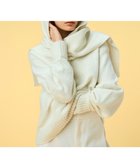 【ベイジ,/BEIGE,】の【洗える】BERTAINA / コットンフーディマフラー Ecru|ID: prp329100004859069 ipo3291000000035929842