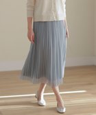 【ジェイ プレス/J.PRESS】の【洗える】オーガンジートリコット プリーツ スカート スモーキーサックス系|ID: prp329100004859072 ipo3291000000035929911