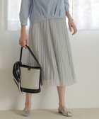 【ジェイ プレス/J.PRESS】の【洗える】オーガンジートリコット プリーツ スカート ライトグレー系|ID: prp329100004859072 ipo3291000000035929913