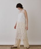 【グレース コンチネンタル/GRACE CONTINENTAL】のケミカルレースストレートトップ ホワイト|ID: prp329100004859087 ipo3291000000035930530