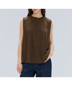 【ベイジ,/BEIGE,】の【BEIGE,ecru/WEB限定・洗える】FINE DRY TOUCH / ねじりデザインコットンノースリーブトップス Brown|ID: prp329100004859104 ipo3291000000035930874