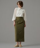 【アンクレイヴ/uncrave】の【撥水・UVカット・接触冷感】プルーフタスラン カーゴスカート(uncrave STANDARD) ライトカーキ|ID: prp329100004859122 ipo3291000000035931329