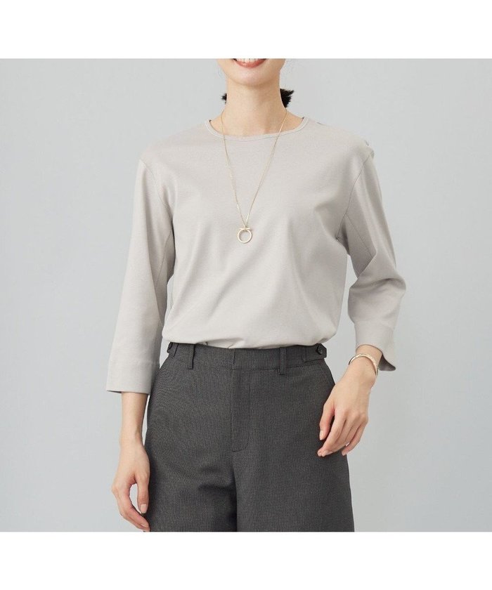 【ジェイ プレス/J.PRESS】のフライスジャージー カットソー インテリア・キッズ・メンズ・レディースファッション・服の通販 founy(ファニー) https://founy.com/ ファッション Fashion レディースファッション Fashion for Women トップス・カットソー Cut & Sew Tops シャツ・ブラウス・オフィスカジュアル Elegant Blouses & Button-Ups ロングTシャツ・Tシャツ Longline T-Shirts & Tees カットソー・ベーシックTシャツ Cut-and-Sewn Tops / Stretch Tees & Basics インナー Innerwear カットソー Cut and Sewn Top カリフォルニア California, Cali Style シンプル Simple, Minimal ダメージ Distressed, Destroyed 切替 Switching, Contrast Panel 夏 Summer A/W・秋冬 Autumn/Winter |ID: prp329100004859141 ipo3291000000035931907