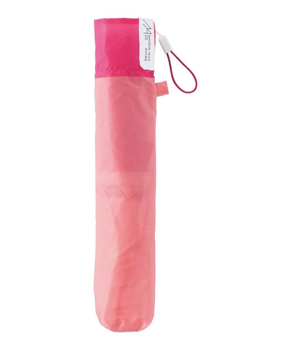 【ムーンバット/MOONBAT】のMagical tech(マジカルテック) 超軽量 折りたたみ傘 72g 55cm 大きめ ヘムボーダー UV インテリア・キッズ・メンズ・レディースファッション・服の通販 founy(ファニー) 　ファッション　Fashion　レディースファッション　Fashion for Women　レイングッズ・傘・晴雨兼用傘　Umbrellas & Rain Gear　おすすめ　Recommended / Our Picks　スリム　Slim, Slim Fit　傘　Umbrella, Parasol　旅行　Travel　軽量　Lightweight, Ultra Light　ローズピンク|ID: prp329100004859152 ipo3291000000035932165