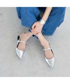 【モード エ ジャコモ/MODE ET JACOMO】のnoyau ポインテッドトゥバックベルトパンプス シルバー|ID: prp329100004859155 ipo3291000000035932215