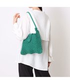 【アンビリオン/UNBILLION】のカシュカシュ cachecache / 山波編みトート カゴバッグ グリーン|ID: prp329100004859197 ipo3291000000035933277