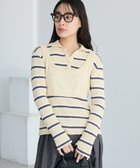 【クラフトスタンダードブティック/CRAFT STANDARD BOUTIQUE】の2点セット/ベスト+ハーフボタンリブニットトップ Beige|ID: prp329100004859211 ipo3291000000035933456
