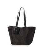 【アンビリオン/UNBILLION】のカシュカシュ cachecache / チュールメッシュヒョウ柄プリントトートL ブラック|ID: prp329100004859213 ipo3291000000035933480