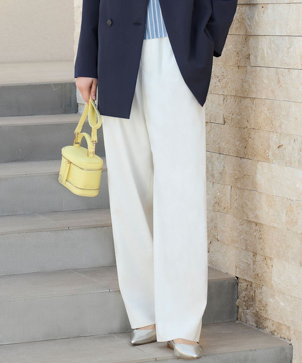 【自由区/JIYU-KU】の【セットアップ対応・洗える】LIPストレッチワイドストレート パンツ 人気、トレンドファッション・服の通販 founy(ファニー) 　ファッション　Fashion　レディースファッション　Fashion for Women　セットアップ　Matching Sets　レディースパンツ・ボトムス　Pants & Trousers / Bottoms　シンプル　Simple, Minimal　ストレッチ　Stretch, Stretchy Fabric　ストレート　Straight, Straight Cut　セットアップ　Set-Up, Coordinated Outfit　リネン　Linen, Linen Fabric　ワイド　Wide, Wide Fit　夏　Summer　春　Spring　S/S・春夏　SS, Spring/Summer, Warm Season　洗える　Machine Washable　 other-1|ID: prp329100004859239 ipo3291000000035933900