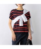 【23区/NIJYUSANKU】の【先行予約/見上愛さん着用】レーヨンポリエステルストレッチ プルオーバー ニット ネイビー×キャロット系|ID: prp329100004859292 ipo3291000000035934848