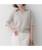 【23区/NIJYUSANKU】の【先行予約/CanCam掲載】ピュアリネン スキッパー ポロニット ベージュ系|ID: prp329100004859300 ipo3291000000035963401