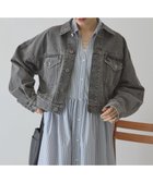 【アメリカンホリック/AMERICAN HOLIC】のショート丈デニムジャケット Gray|ID: prp329100004859329 ipo3291000000035935508