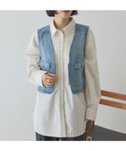 【アメリカンホリック/AMERICAN HOLIC】のショート丈デニムベスト Light Indigo|ID: prp329100004859330 ipo3291000000035935539