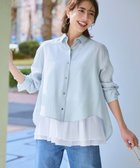 【23区/NIJYUSANKU】の【CanCam掲載】シアータンブラー ファンクショナル シャツ サックスブルー系|ID: prp329100004859336 ipo3291000000036416150