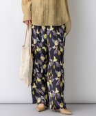 【23区/NIJYUSANKU】の【先行予約】カラーリリープリント ワイド パンツ 人気、トレンドファッション・服の通販 founy(ファニー) ファッション Fashion レディースファッション Fashion for Women パンツ Pants & Trousers エレガント 上品 Elegant ヴィンテージ Vintage Style 春 Spring カットソー Cut and Sewn Top キャミソール Camisole, Spaghetti Strap Top サテン Satin, Glossy Fabric サンダル Sandals, Summer Shoes シルク Silk, 100% Silk シンプル Simple, Minimal ドローストリング Drawstring, Pull Cord なめらか Smooth, Silky Texture フランス France, French プリント Print, Printed Pattern 無地 Plain, Solid Color リラックス Relax, Relaxed Fit ワイド Wide, Wide Fit S/S・春夏 SS, Spring/Summer, Warm Season 夏 Summer 2026年 2026 thumbnail ブラック系|ID: prp329100004859341 ipo3291000000035935749