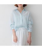 【23区/NIJYUSANKU】の【先行予約】LIBECOリネン ベーシック シャツ 人気、トレンドファッション・服の通販 founy(ファニー) ファッション Fashion レディースファッション Fashion for Women トップス・カットソー Cut & Sew Tops シャツ・ブラウス・オフィスカジュアル Elegant Blouses & Button-Ups オレンジ Orange 春 Spring シンプル Simple, Minimal チェック Check, Plaid, Tartan デニム Denim, Jeans Material 定番 Standard, Basic Item ベーシック Basic, Essential リネン Linen, Linen Fabric S/S・春夏 SS, Spring/Summer, Warm Season 夏 Summer エレガント 上品 Elegant 2026年 2026 thumbnail スカイブルー系|ID: prp329100004859346 ipo3291000000035994917