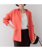 【23区/NIJYUSANKU】の【先行予約】LIBECOリネン ベーシック シャツ 人気、トレンドファッション・服の通販 founy(ファニー) ファッション Fashion レディースファッション Fashion for Women トップス・カットソー Cut & Sew Tops シャツ・ブラウス・オフィスカジュアル Elegant Blouses & Button-Ups オレンジ Orange 春 Spring シンプル Simple, Minimal チェック Check, Plaid, Tartan デニム Denim, Jeans Material 定番 Standard, Basic Item ベーシック Basic, Essential リネン Linen, Linen Fabric S/S・春夏 SS, Spring/Summer, Warm Season 夏 Summer エレガント 上品 Elegant 2026年 2026 thumbnail オレンジ系|ID: prp329100004859346 ipo3291000000035994920