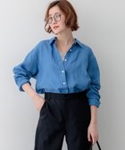 【23区/NIJYUSANKU】の【先行予約】LIBECOリネン ベーシック シャツ 人気、トレンドファッション・服の通販 founy(ファニー) ファッション Fashion レディースファッション Fashion for Women トップス・カットソー Cut & Sew Tops シャツ・ブラウス・オフィスカジュアル Elegant Blouses & Button-Ups オレンジ Orange 春 Spring シンプル Simple, Minimal チェック Check, Plaid, Tartan デニム Denim, Jeans Material 定番 Standard, Basic Item ベーシック Basic, Essential リネン Linen, Linen Fabric S/S・春夏 SS, Spring/Summer, Warm Season 夏 Summer エレガント 上品 Elegant 2026年 2026 thumbnail ブルー系|ID: prp329100004859346 ipo3291000000035994921