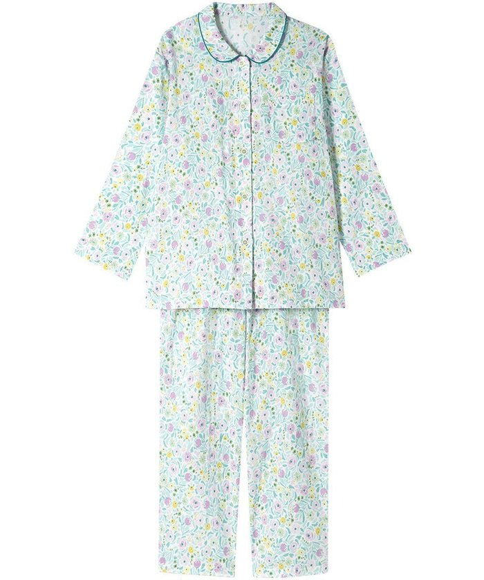 【ウィング/Wing】のパジャマ 綿100%(本体) レディース 長袖 長ズボン EP7048 ウイング/ワコール インテリア・キッズ・メンズ・レディースファッション・服の通販 founy(ファニー) https://founy.com/ ファッション Fashion レディースファッション Fashion for Women トップス・カットソー Cut & Sew Tops センター Center, Center Line 長袖 Long Sleeve, Full Sleeve パジャマ Pajamas, Sleepwear プリント Print, Printed Pattern ボトム Bottoms, Lower Wear |ID: prp329100004859355 ipo3291000000035936035