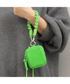 【アンビリオン/UNBILLION】のペルケ perche / 蛍光レザーストラップ付き・チャームポーチショルダー グリーン|ID: prp329100004859430 ipo3291000000035937055