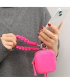 【アンビリオン/UNBILLION】のペルケ perche / 蛍光レザーストラップ付き・チャームポーチショルダー ピンク|ID: prp329100004859430 ipo3291000000035937063