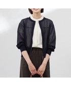 【ジェイ プレス/J.PRESS】の【洗える】SHEER LIGHT ニット ブルゾン ネイビー系|ID: prp329100004859660 ipo3291000000035960035